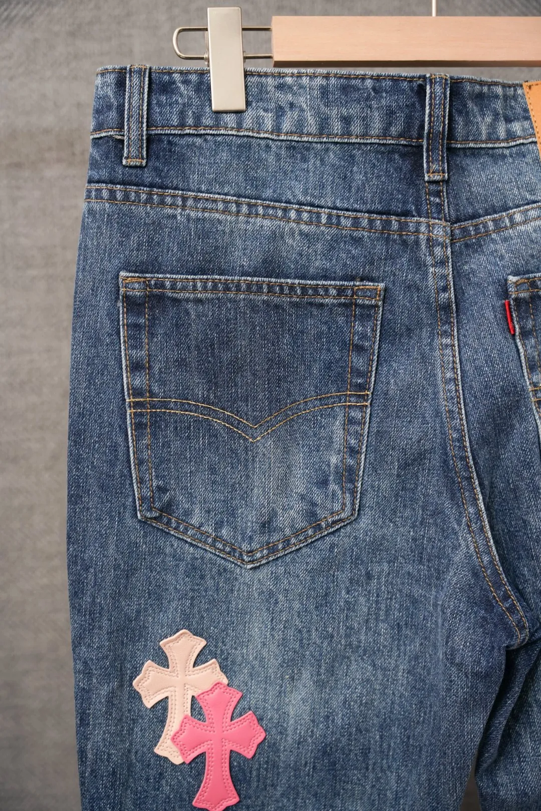 ：S 033 & Chrome Hearts Same Style ：Blue Size：28 30 32 34 （S-XL)
